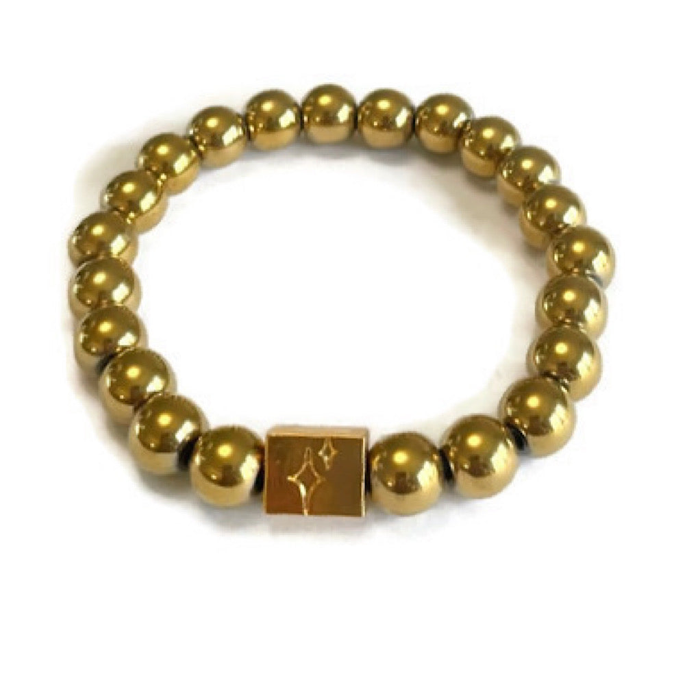 Vintage Gold Beaded Bracelet