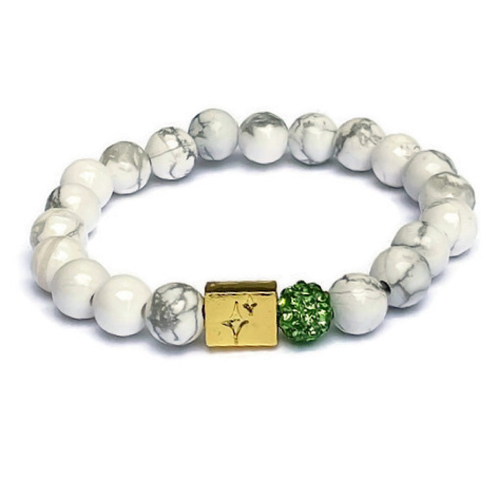 Cerebral Palsy and Muscular Dystrophy Acceptance Beaded Bracelet- in Marble