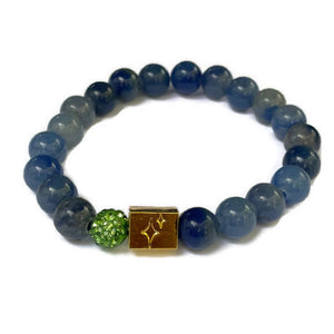 Cerebral Palsy and Muscular Dystrophy Acceptance Beaded Bracelet- in Blue