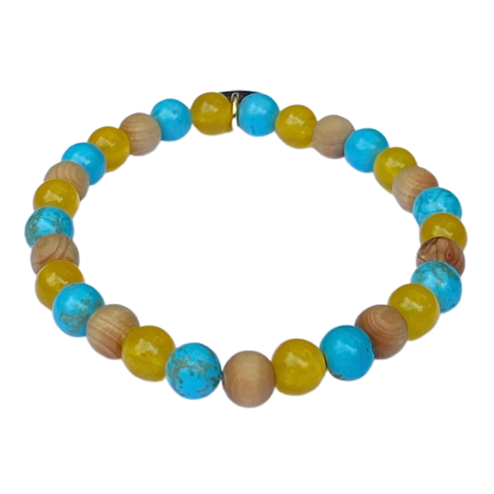 Pops of Color Beaded Bracelet- by Charissa